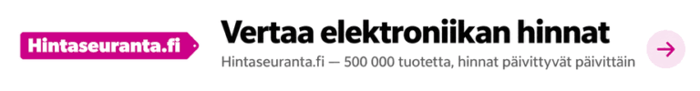 Vertaa elektroniikan hinnat — Hintaseuranta.fi, 500 000 tuotetta